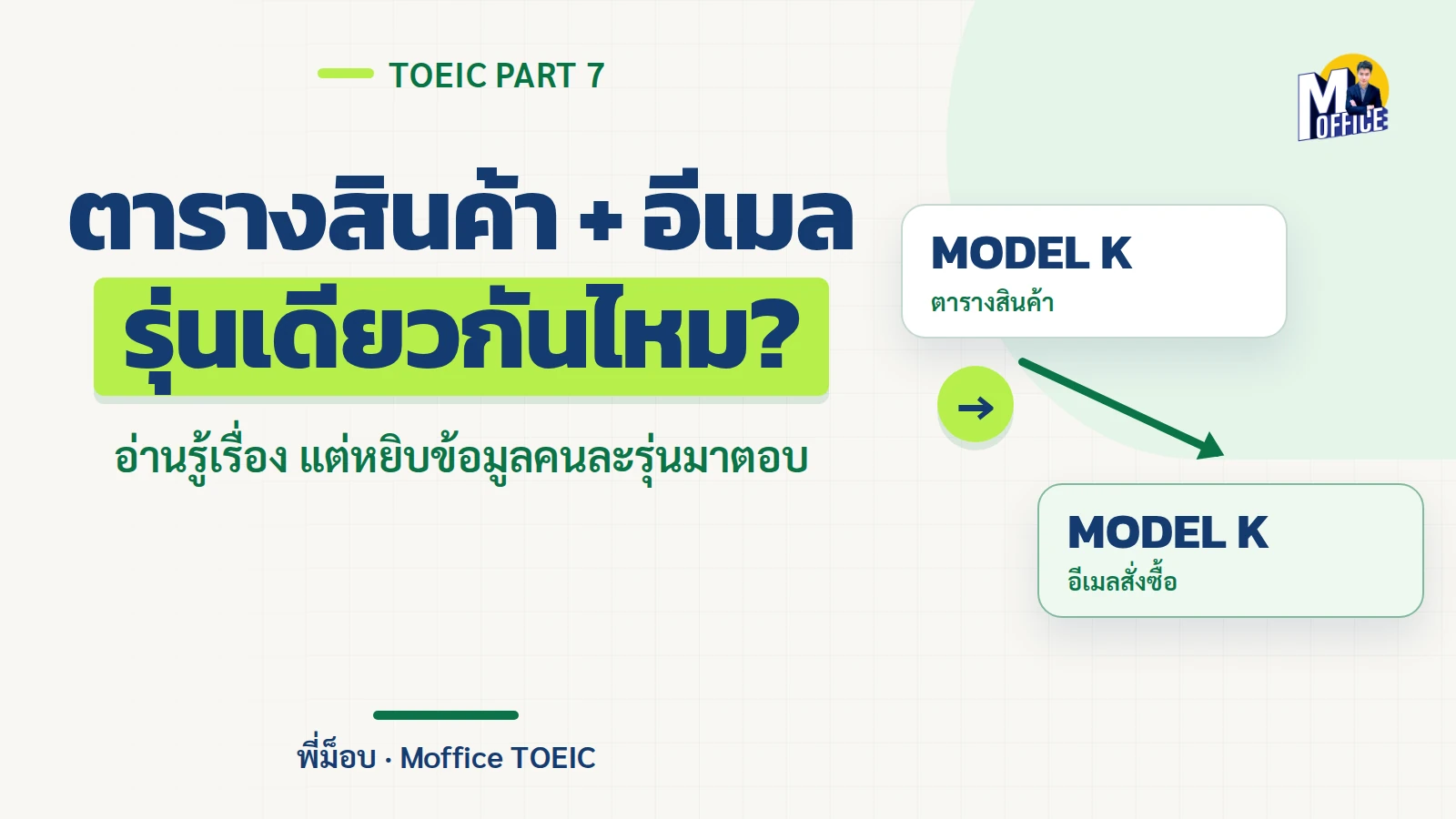 TOEIC Part 7 อ่านหลายบทความเข้าใจ แต่จับคู่ข้อมูลผิด แก้อย่างไร?